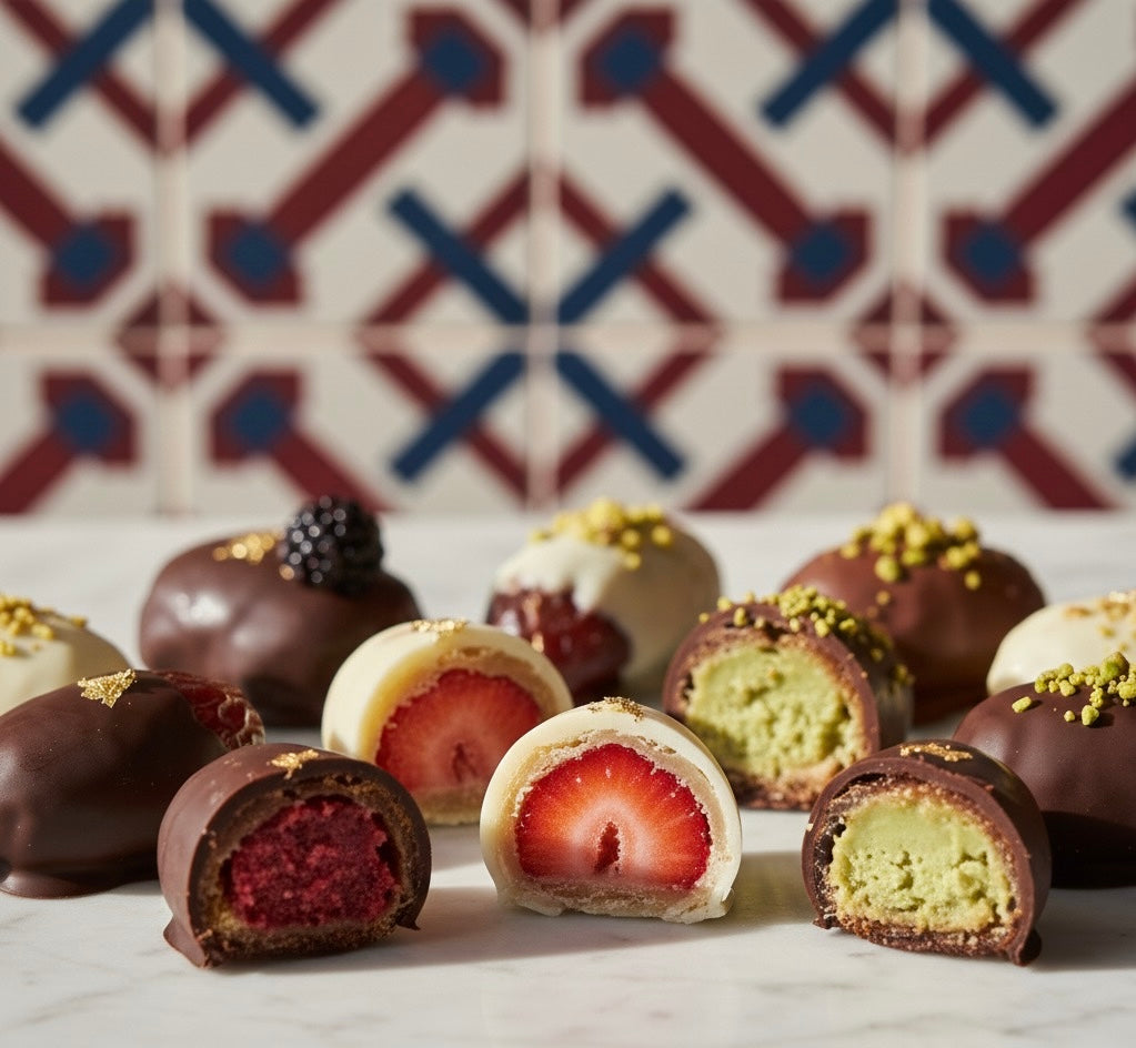 Premium Stuffed Dates Coated in Belgian Chocolate (5 pcs)